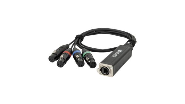 Showgear CS-4F/3 - 4-channel DMX shuttle snake via network cable