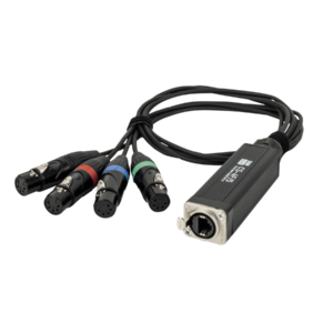 Showgear CS-4F/5 - 4-channel DMX shuttle snake via network cable