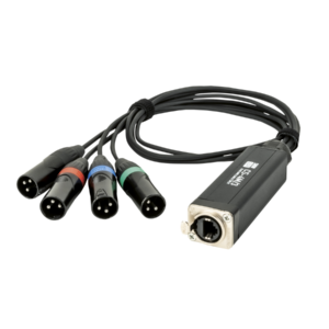 Showgear CS-4M/3 - 4-channel DMX shuttle snake via network cable