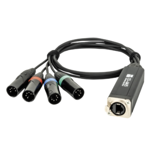 Showgear CS-4M/5 - 4-channel DMX shuttle snake via network cable