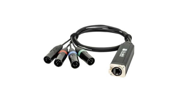 Showgear CS-4M/5 - 4-channel DMX shuttle snake via network cable