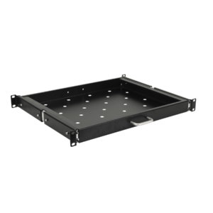 Showgear 19-inch 1U Fixed Sliding Rack Mount Shelf