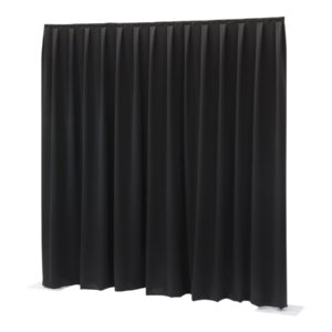 Wentex P&D Vorhang 330 x 500 cm 300 g/m² gewellt schwarz