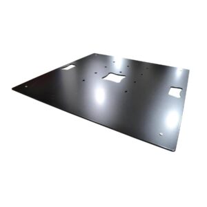 Universal Traversen Bodenplatte 75 x 75 cm 6mm 30kg Schwarz