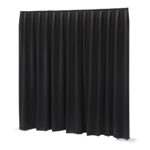 Wentex P&D Vorhang 330 x 400 cm 260 g/m² gewellt schwarz