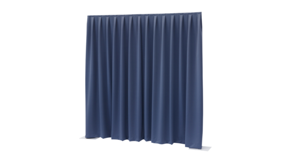 Wentex P&D Vorhang 330 x 400 cm 260 g/m² gewellt blau