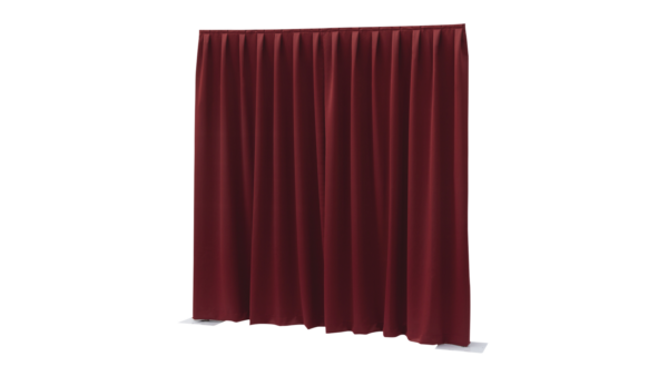 Wentex P&D Vorhang 330 x 400 cm 260 g/m² gewellt rot