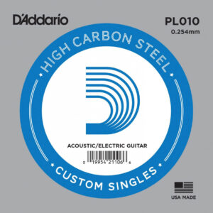 Einzelsaite D´Addario Acoustic/Electric PL010