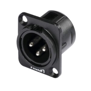 HICON XLR Einbaustecker 3pol HI-X3DM-M