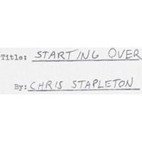 Starting Over