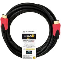 Heitech HDMI-Verbindungskabel 09001404 gold schwarz