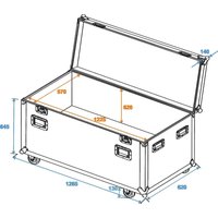 ROADINGER Universal-Tour-Case 120cm mit Rollen Profi (30126413)