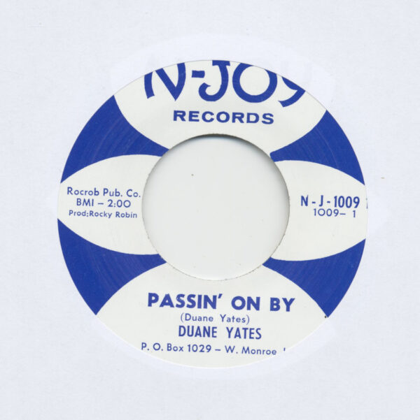 Duane Yates - Passin' On By - Hold It (7inch