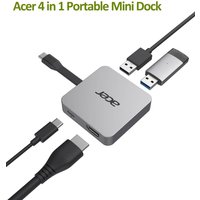 Acer Multi-Port Adapter USB Type-C 4 in 1 | Silber