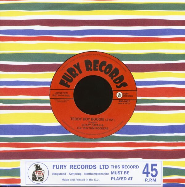 Crazy Cavan & The Rhythm Rockers - Teddy Boy Boogie - Teddy Boy Rock'n'Roll (7inch