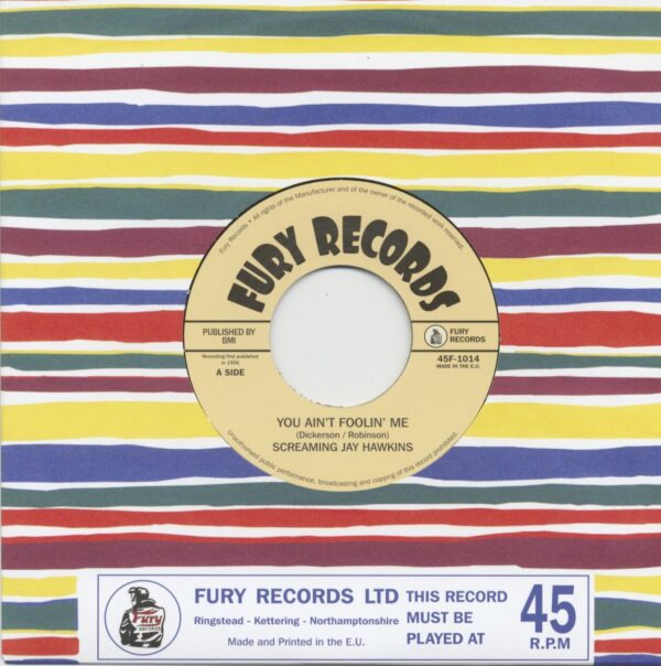 Screamin' Jay Hawkins - You Ain't Foolin' Me - Frenzy (7inch