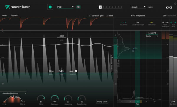 Effekt Plugin Sonible smart:limit