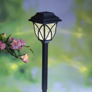 LED Solar Wegleuchte - Gartenleuchte mit Erdspieß - warmweiße LED -...