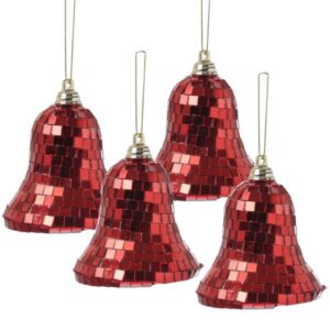 Christbaumschmuck Glocken - Weihnachtsbaumschmuck im Discokugel Loo...