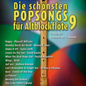 Sammelband für Altblockflöte Die schönsten Popsongs für Altblockflö...