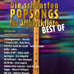 Sammelband für Altblockflöte Die schönsten Popsongs für Altblockflö...