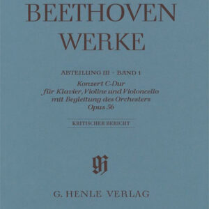 Kritischer Bericht Beethoven Werke Abteilung 3 Band 1