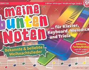 Weihnachtsliederheft für Klavier Meine bunten Noten - Weihnachtslieder