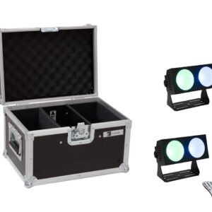 EUROLITE Set 2x LED CBB-2 COB RGB Leiste + Case