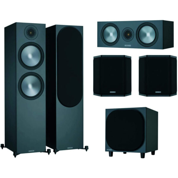 Monitor Audio Bronze 500 Cinema 5.1 Set Heimkinon Aktionspreis | schwarz