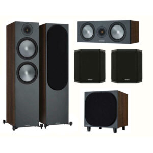 Monitor Audio Bronze 500 Cinema 5.1 Set Heimkino Lautsprecher | Walnuss / schwarz