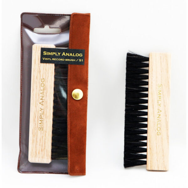 Simply Analog Ziegenhaar Anti-static Brush Cleaner Brown Wooden | Vinyl Plattenbürste