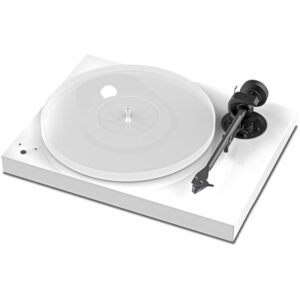 Pro-Ject X1 B Piano weiß | Satinierter Acrylteller | Aufsteiger Plattenspieler mit MM-Tonabnehmer Pro-Ject Pick it S2