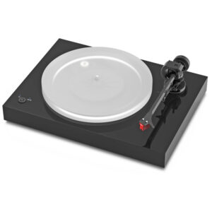 Pro-Ject X2 B matt schwarz | Satinierter Acrylteller | MC-Tonabnehmer Ortofon MC Quintet Red | 33/45 U/Min (elektronisch)