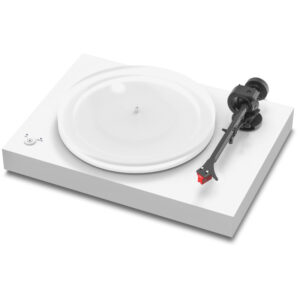 Pro-Ject X2 B weiss matt | Satinierter Acrylteller | MC-Tonabnehmer Ortofon MC Quintet Red | 33/45 U/Min (elektronisch)