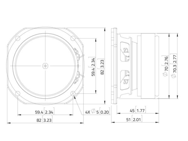 LAVOCE WSF030.70 3" Woofer