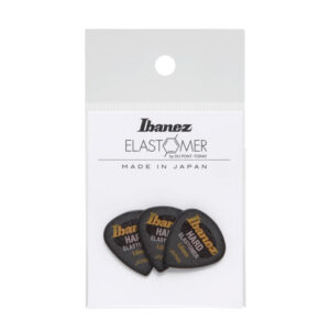 Plektren Pack Ibanez Elastomer Hazy Black Hard