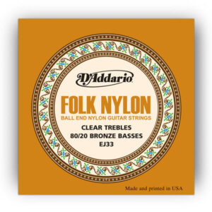 Saitensatz D´Addario EJ33 Folk Nylon Bronze/Clear