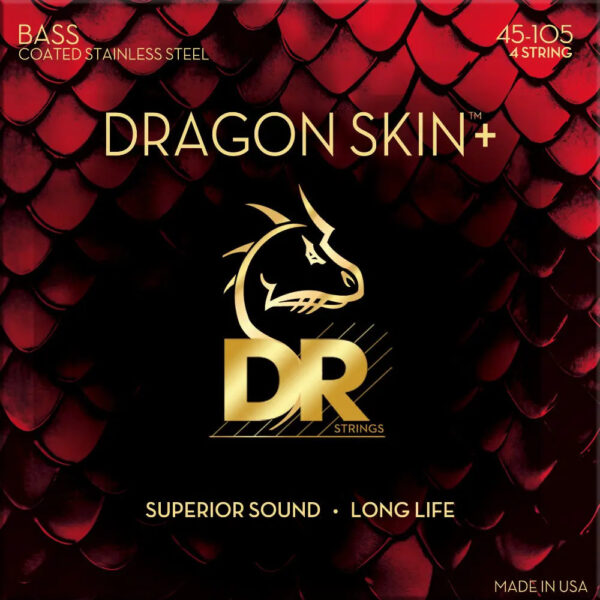 E-Bass Saitensatz DR Strings DBS-45 Dragon Skin+ Coated