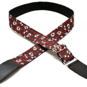 Gitarrengurt Bourbon Strap Huesitos Red