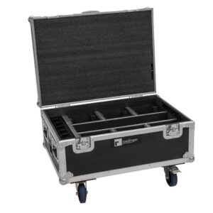 ROADINGER Flightcase 6x AKKU IP TL-3 QCL Trusslight CRMX mit Ladefunktion und...