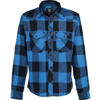 Brandit Flanellhemd - Checkshirt - 6XL - für Männer - Größe 6XL - schwarz/blau