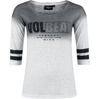 Volbeat Langarmshirt - EMP Signature Collection - S bis XXL - für Damen - Größe XL - weiß/grau  - EMP exklusives Merchandise!