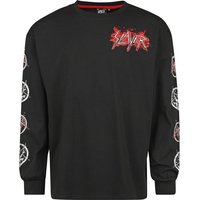 Slayer Langarmshirt - EMP Signature Collection - Oversize - XL - für Männer - Größe XL - schwarz  - EMP exklusives Merchandise!