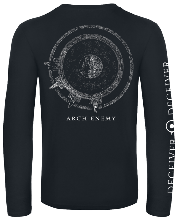 Arch Enemy Langarmshirt - Deceiver - S bis XXL - für Männer - Größe M - schwarz  - Lizenziertes Merchandise! – Bild 2