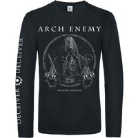 Arch Enemy Langarmshirt - Deceiver - S bis XXL - für Männer - Größe XXL - schwarz  - Lizenziertes Merchandise!