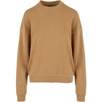 Urban Classics Sweatshirt - Ladies Oversized Light Terry Crewneck - S bis XL - für Damen - Größe XL - beige