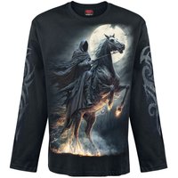 Spiral Langarmshirt - Shadow Rider - L bis XXL - für Männer - Größe XXL - schwarz