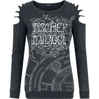 Harry Potter Langarmshirt - Mischief Managed - S bis XXL - für Damen - Größe XXL - dunkelgrau  - EMP exklusives Merchandise!