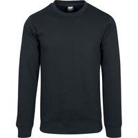 Urban Classics Sweatshirt - Basic Terry Crew - S bis 5XL - für Männer - Größe XXL - schwarz