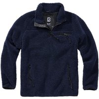 Brandit Sweatshirt - Teddy Fleece Troyer - M bis XXL - für Männer - Größe XL - navy